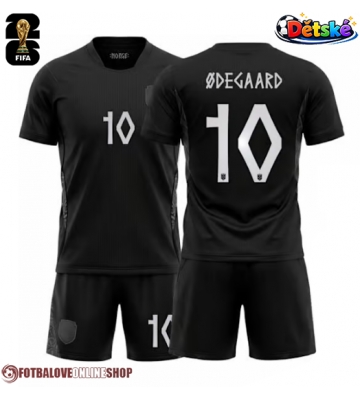 Norsko Martin Odegaard #10 Venkovní dres komplet pro Děti MS 2026 Krátkým Rukávem (+ Krátké kalhoty)